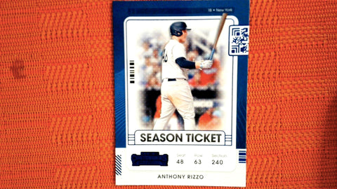 2021 Panini Contenders #53 Anthony Rizzo Blue