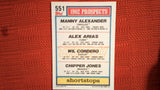 1992 Topps #551 Manny Alexander / Alex Arias / Wil Cordero / Chipper Jones TP Gold Winners