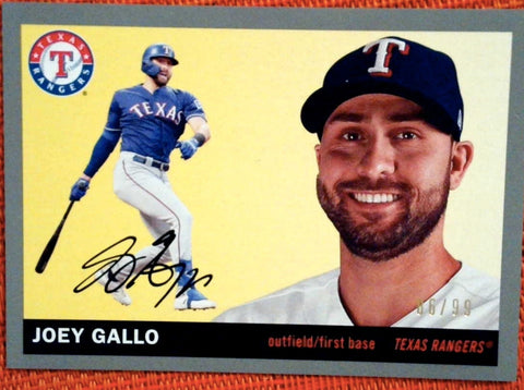 2020 Topps Archives #9 Joey Gallo 86/99 Silver