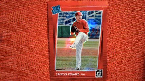 2021 Donruss Optic #67 Spencer Howard 49/60 Red
