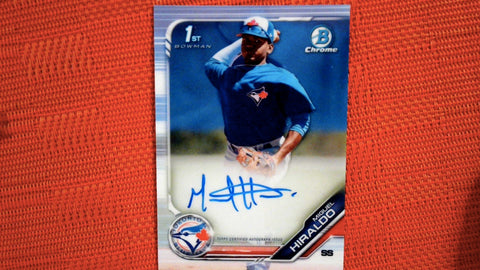 2019 Bowman Chrome #CPA-MH Miguel Hiraldo Prospects Autographs