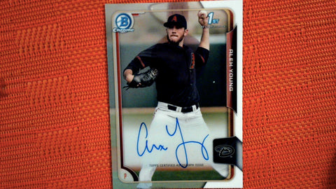 2015 Bowman Draft #BCA-AY Alex Young Chrome Draft Pick Autographs