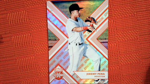 2018 Panini Elite Extra Edition #143 Jeremy Pena 51/100 Aspirations Orange
