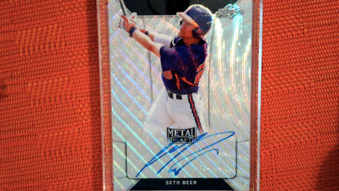 2018 Leaf Metal Draft #BA-SB1 Seth Beer Gold Super Wave