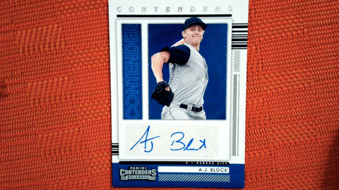 2021 Panini Contenders #CA-AB Aj Block Auto