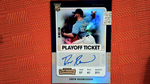 2021 Panini Contenders #191 Drew Rasmussen Playoff Ticket 3/18