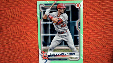 2021 Bowman #95 Paul Goldschmidt 342/399 Neon Green