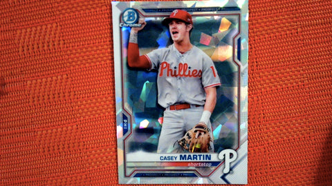 2021 Bowman #BCP-92 Casey Martin Chrome Prospects Atomic Refractor