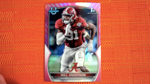 2022 Bowman Chrome University #52A Will Anderson Pink Refractor