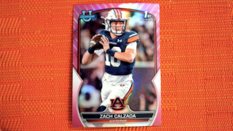 2022 Bowman Chrome University #93 Zach Calzada Pink Refractor