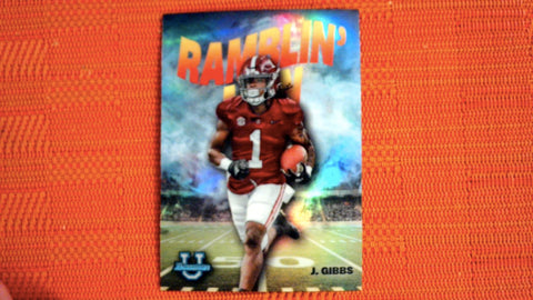 2022 Bowman Chrome University #RM-5 Jahmyr Gibbs Ramblin Man