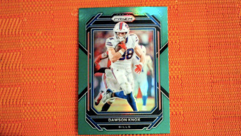 2022 Prizm #33 Dawson Knox Green Prizm