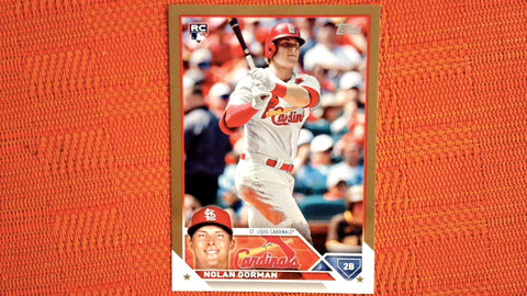 2023 Topps #16 Nolan Gorman 153/2023 Gold