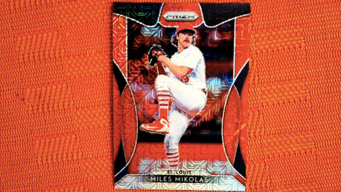 2019 Panini Prizm #26 Miles Mikolas 249/299 Red Mojo