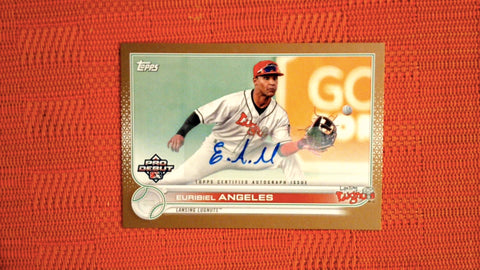 2022 Topps Pro Debut #PD-50 Euribiel Angeles Autographs Gold