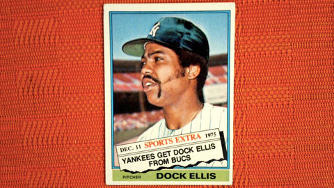 1976 Topps #528T Dock Ellis Traded EX-MT