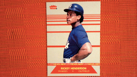 1987 Fleer #4 Rickey Henderson Headliners