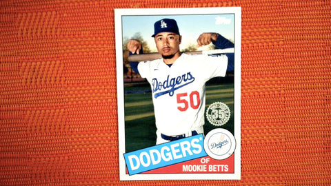 2020 Topps Update #85TB-22 Mookie Betts 1985 Topps Baseball 35th Anniversary