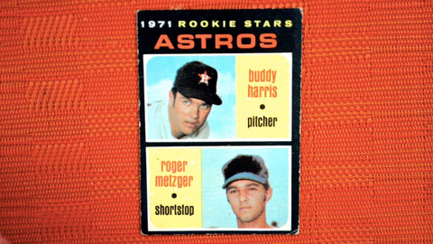 1971 O-Pee-Chee #404 Astros Rookies - Buddy Harris / Roger Metzger RC EX