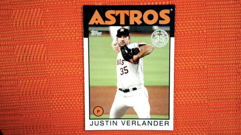 2021 Topps #86B-53 Justin Verlander 1986 Baseball 35th Anniversary