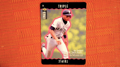 1996 Collector's Choice #34a Alex Rodriguez Triple You Make the Play
