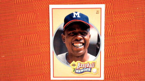 1991 Upper Deck #20 Hank Aaron Baseball Heroes Hank Aaron