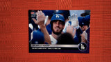 2022 Topps Now #1029 Los Angeles Dodgers - Win Most Games for NL Team (111) Since 1906 20/25 Purple