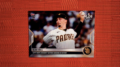 2022 Topps Now #1077 Blake Snell - Lefty Keeps Dodgers Batters Guessing in Victory (PR=400)