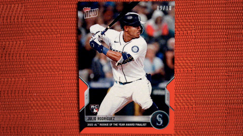 2022 Topps Now Off-Season #OS-5 Julio Rodriguez 9/10 Red