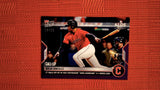 2022 Topps Now #1087 Oscar Gonzalez - 2nd Walk-Off Hit of 2022 Postseason Gives Guardians 2-1 Series Lead 10/25 Purple