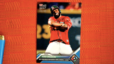 2023 Topps Now World Baseball Classic #WBC-49 Randy Arozarena 45/49 Blue