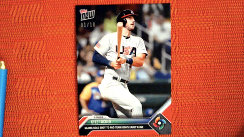 2023 Topps Now World Baseball Classic #WBC-59 Kyle Tucker EBAY 1/1 1/10 Red