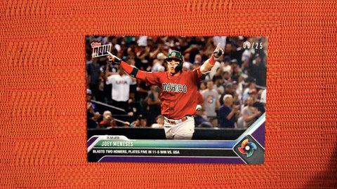 2023 Topps Now World Baseball Classic #WBC-32 Joey Meneses 8/25 Purple