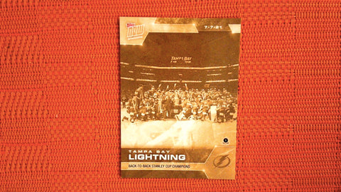 2020 Topps Now NHL Stickers #234G Tampa Bay Lightning PR388 Gold