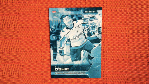 2021 Topps Now Stickers #46 T.J. Oshie 10/10 EBAY 1/1 Ice