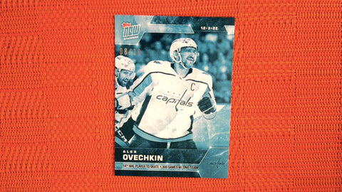 2022 Topps Now NHL Stickers #100 Alexander Ovechkin 9/10 Ice