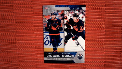 2022 Topps Now NHL Stickers #259 Leon Draisaitl / Connor McDavid