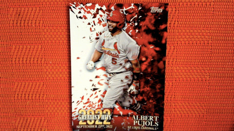 2023 Topps #22GH-21 Albert Pujols 2022 Greatest Hits