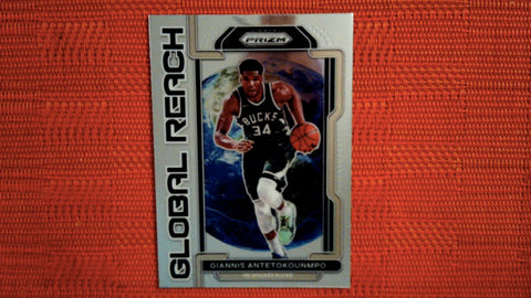 2021-22 Prizm NBA Basketball #1 Giannis Antetokounmpo Global Reach