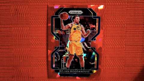 2021-22 Prizm NBA Basketball #67 Bojan Bogdanovic Red Cracked Ice