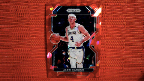 2021-22 Prizm NBA Basketball #83 Alex Caruso Red Cracked Ice