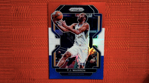 2021-22 Prizm NBA Basketball #90 T.J. Warren Red White and Blue