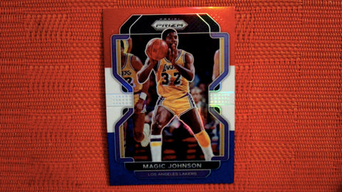 2021-22 Prizm NBA Basketball #248 Magic Johnson Red White and Blue