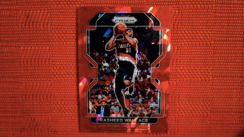 2021-22 Prizm NBA Basketball #258 Rasheed Wallace Red Cracked Ice