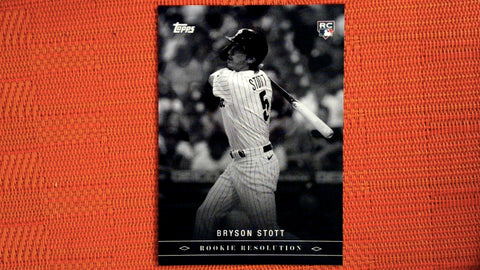 2022 Topps Black & White #RR-9 Bryson Stott Rookie Resolution