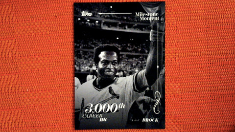 2022 Topps Black & White #MM-2 Lou Brock Milestone Moments