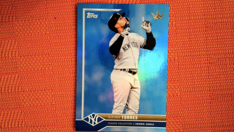 2022 Topps x Bobby Witt Jr. Crown Collection #17 Gleyber Torres 82/150 Royals Light Blue