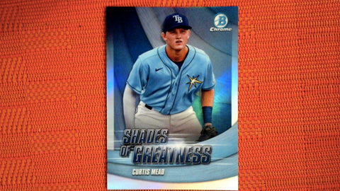 2022 Bowman Chrome #SG-13 Curtis Mead Shades of Greatness