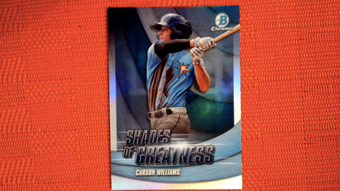 2022 Bowman Chrome #SG-15 Carson Williams Shades of Greatness