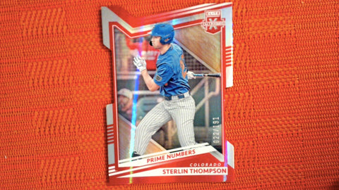2022 Panini Elite Extra Edition #31 Sterlin Thompson 22/191 Prime Numbers C Die-Cut